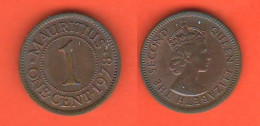 Mauritius One Cent 1978 Bronze Coin Queen Elizabeth II° - Maurice