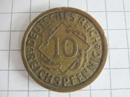 Germany 10 Reichspfennig 1930 J - 10 Renten- & 10 Reichspfennig