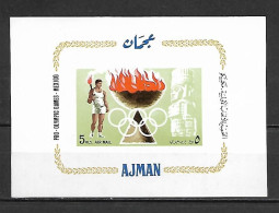 Ajman 1967 Olympic Games MEXICO IMPERFORATE MS MNH - Ete 1968: Mexico