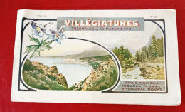 Revue Villégiatures Thermales Et Climatériques N°10 Toulon Vers 1900 édité Par Laboratoires Novat Macon - Dépliants Turistici