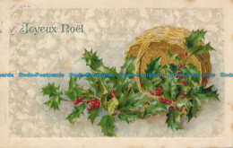 R096056 Greeting Postcard. Joyeux Noel. 1910 - Wereld