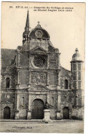 76 / EU - Chapelle Du Collège Et Statue De Michel Augier - Eu