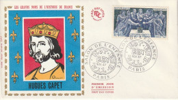 ///   FRANCE ///    PREMIER JOUR ---  FDC  --- Hugues Capet Salon De L'enfance - 1960-1969