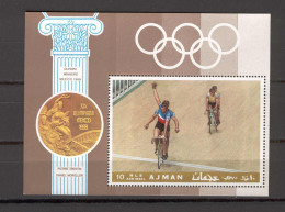 Ajman 1968 Olympic Games MEXICO - Cycling MS MNH - Adschman