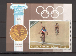 Ajman 1968 Olympic Games MEXICO - Cycling MS MNH - Summer 1968: Mexico City