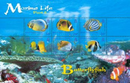 BIOT - 2006 - Vie Marine -II - Poissons Papillons - Butterfly Fish - 6 V. - Peces