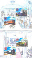 BELGIQUE 2003 - Chemins De Fer -  Trains Royaux - 2 BF - Neufs