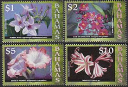 BAHAMAS 1998 - Fleurs - Imprint 2008 - 4 V. - Other & Unclassified