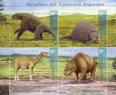 ARGENTINE 2001 - Mammifères Cénozoïques - BF  - Vor- U. Frühgeschichte