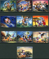 ANTIGUA ET BARBUDA 1995 - Disney - Jules Verne - 10 Timbres - Stripsverhalen