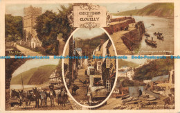 R096104 Greetings From Clovelly. Multi View. Frith - Wereld