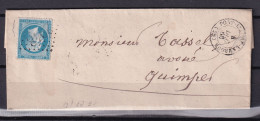 D 807 / NAPOLEON N° 22 SUR LETTRE - 1862 Napoleon III