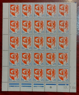 France Bloc De 25 Timbres Neuf** YV  N° 1468 Blason De Auch - Neufs