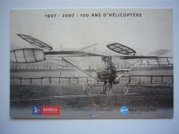 Avion / Airplane / ESTACA - Union Française De L'Hélicoptère - EUROCOPTERE / Reconstruction De L'engin De Paul Cornu - 1946-....: Era Moderna