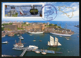 FRANCE (2016) - Carte Maximum Card ATM LISA - FÊTES MARITIMES INTERNATIONALES BREST - Château De Brest, Castle - 2010-2019