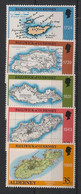 ALDERNEY - 1989 - N°YT. 37 à 41 - Carte D'Aurigny - Neuf Luxe ** / MNH / Postfrisch - Alderney