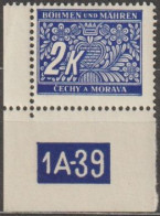 066/ Pof. DL 11, Corner Stamp, Perforated Border, Plate Number 1A-39 - Neufs