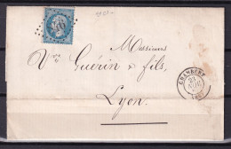 D 807 / NAPOLEON N° 22 SUR LETTRE - 1862 Napoleon III