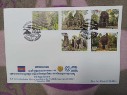 CAMBODGE / CAMBODIA/ FDC Koh Ker Temple UNESCO 2023 - Camboya