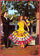 ** LOT  3  CARTES  DANSEUSE  ESPAGNOLE ** - Bestickt