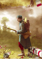 *CPA - Qui Vive ? - Soldat Avec Fusil - Victoire Avec Drapeau (AG 08) - Guerra 1914-18