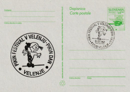 Pippi Calzelunghe, Fifi Brindacier, Pippi Longstocking, Pippi Långstrump, POSTCARD FESTIVAL 1993 SPECIAL CANCEL  VELENJE - Slovenia