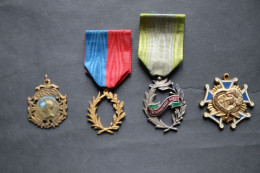 4 Médailles Anciennes De Prix, D'encouragement Et Divers - Altri & Non Classificati
