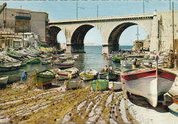 13.  MARSEILLE. CPSM . LA CORNICHE. LE VALLON DES AUFFES. - Endoume, Roucas, Corniche, Spiaggia