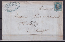 D 808 / NAPOLEON N° 29 SUR LETTRE - 1863-1870 Napoleon III Gelauwerd