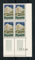 MADAGASCAR  Chèques Postaux  Bloc De 4 Coin Daté  27.1.64 ** Gomme Intacte - Madagascar (1960-...)