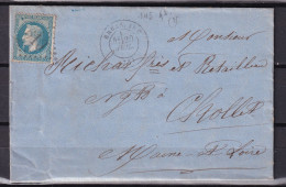 D 808 / NAPOLEON N° 29 SUR LETTRE - 1863-1870 Napoléon III Lauré