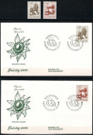 Denmark 1978; Mushrooms; Set Of 2 MNH(**) And On FDC. - Mushrooms