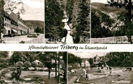 72893626 Triberg Schwarzwald Marktplatz Wasserfaelle Burggarten Kleingolfanlage  - Triberg