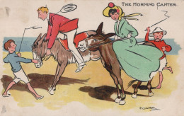 ESEL Tiere Vintage Antik Alt CPA Ansichtskarte Postkarte #PAA317.DE - Donkeys