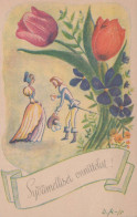 FLOWERS Vintage Ansichtskarte Postkarte CPSMPF #PKG036.DE - Blumen