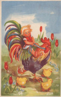 OSTERN KINDER EI Vintage Ansichtskarte Postkarte CPA #PKE362.DE - Pasqua