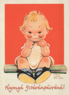 KINDER HUMOR Vintage Ansichtskarte Postkarte CPSM #PBV154.DE - Cartoline Umoristiche