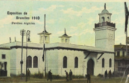 EXPOSITION De BRUXELLES 1910 : Pavillon Algérien. Coin Bas Droit Plié. - Expositions Universelles