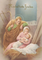 Jungfrau Maria Madonna Jesuskind Weihnachten Religion Vintage Ansichtskarte Postkarte CPSM #PBP992.DE - Maagd Maria En Madonnas