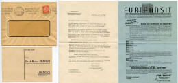 Germany 1941 Cover W/ Letter, Etc.; Leipzig - FUR-TRANSIT, Rauchwaren-Lagerhaus-Aktiengesellschaft; 8pf. Hindenburg - Brieven En Documenten