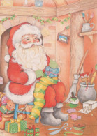 WEIHNACHTSMANN SANTA CLAUS Neujahr Weihnachten Vintage Ansichtskarte Postkarte CPSM #PBL489.DE - Santa Claus