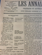 ANNALES 95 /ALEXANDRE DUMAS PERE /BARCAROLLE OFFENBACH JULES BARBIER - Revistas - Antes 1900