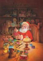 WEIHNACHTSMANN SANTA CLAUS WEIHNACHTSFERIEN Vintage Postkarte CPSM #PAK702.DE - Kerstman