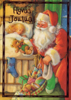 WEIHNACHTSMANN SANTA CLAUS KINDER WEIHNACHTSFERIEN Vintage Postkarte CPSM #PAK298.DE - Kerstman