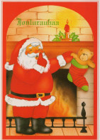 WEIHNACHTSMANN SANTA CLAUS WEIHNACHTSFERIEN Vintage Postkarte CPSM #PAK150.DE - Santa Claus
