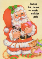 WEIHNACHTSMANN SANTA CLAUS WEIHNACHTSFERIEN Vintage Postkarte CPSM #PAJ590.DE - Kerstman