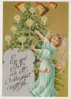 ENGEL WEIHNACHTSFERIEN Feiern & Feste Vintage Ansichtskarte Postkarte CPSM #PAJ266.DE - Engel