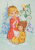 ENGEL WEIHNACHTSFERIEN Feiern & Feste Vintage Ansichtskarte Postkarte CPSM #PAH631.DE - Anges