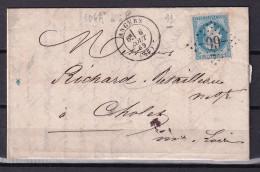 D 808 / NAPOLEON N° 29 SUR LETTRE - 1863-1870 Napoléon III. Laure