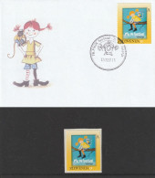 Pippi Calzelunghe, Fifi Brindacier, Pippi Longstocking, Pippi Långstrump, FDC + STAMP FESTIVAL 2007  CANCEL VELENJE - Slovenia